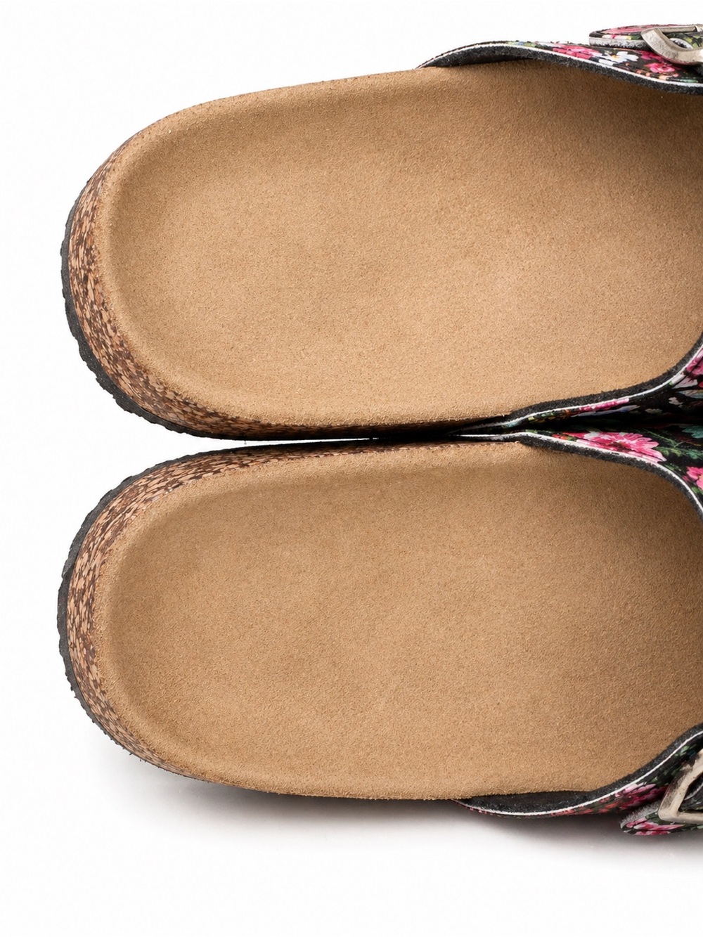 Floral Double Buckle Comfort Slide Sandals Women's Size 10 Birkenstock Inspired - Picture 6 of 7